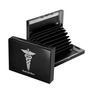 Stealodeal RFID Protected Stainless Steel Black Real Life Hero 10 Slot Credit/Debit/ATM Card Holder for Men & Women