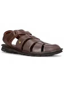 Hush Puppies Men's New Rebound Brown Sandal-8 Kids UK (8644717)