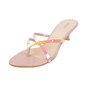 Mochi Women Pink Heel Sandal UK/8 EU/41 (40-2174)