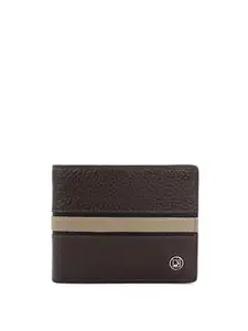 Da Milano RFID Protected Leather Wallet for Men with Card Slot - Brown