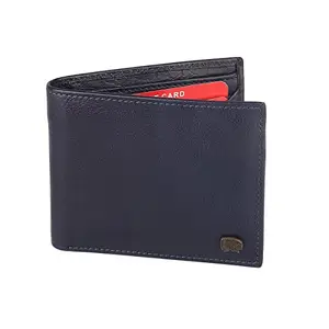 Red Chief Men's Leather Wallet, Navy Blue