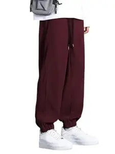 GRECIILOOKS Men's Cotton Cargo Track Pants – Loose Fit Joggers for Men | Korean Style Travel & Lounge Wear with Pockets (Available in Plus Size and Combo Pack of 2)
