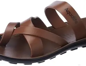 Aqualite Men PG-662-P Sandal, Tan, 10 UK/India