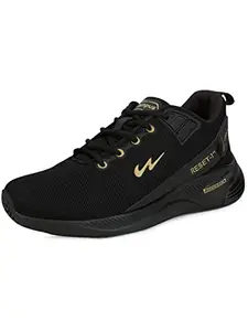 Campus Men's Refresh PRO BLK/Gold Running Shoes - 6UK/India CG-541