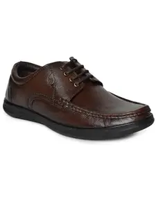 Buckaroo JARLEN Genuine Leather Brown Casual Shoes for Mens: Size UK 7