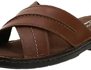 Clarks Men's Tan Leather Outdoor Sandals-6.5 UK (40 EU) (26147719)