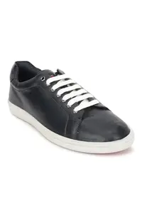 Louis Philippe Men Grey Lace Up Shoes