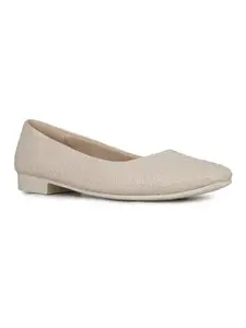 Inc.5 Womens Cream Casual Solid Pointed Toe Ballerinas