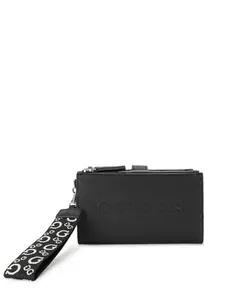 GUESS Black Solid Sandria Boxed Bi-Fold Wallet