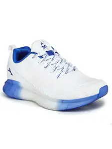 ABROS Men's Flex ASSG1115 Sports Shoes -White/R.Blue -7UK
