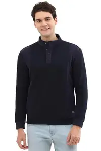 Allen Solly Men Navy Full Sleeves Casual Sweatshirt