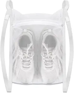 Swarush Dryering & Washing Machine Bag, Dryer for Shoes, Clothing & Laundry Elastic Strap Adjuster for Most Dryers Machines, Easy Installation Laundry Bags (Square Shoes Laundry Bag)