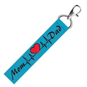 ISEE 360® Mom Love Dad Lanyard Tag with Swivel Lobster for Gift Luggage Bags Backpack Laptop Bags L X H 5 X 0.8 INCH