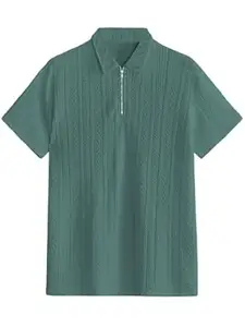 TAGDO® Men's Jacquard Chain Polo Shirt || Tshirt for Man || Mens Tshirt (2020)