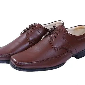Sumi Shoes Brown Genuine Leather Shoes for Men/Formal Shoes for Office (Numeric_9)