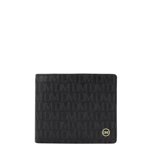 Da Milano Genuine Leather Black Bifold Men Wallet with Multicard Slot (0068C)