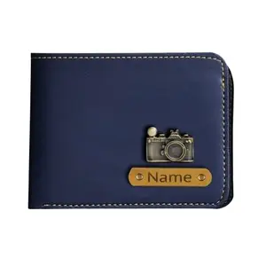 NAVYA ROYAL ART Customised Mens Wallet Anniversary or Birthday Gift for Husband/Brother/Boyfriend/Friend - Blue Wallet 01