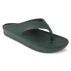 Hygear Men's James Olive Green Slipper_8 UK (HG-GE-1014)