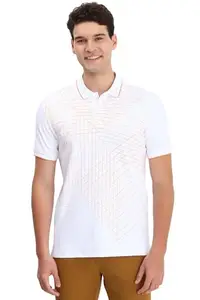Allen Solly Men's Regular Fit T-Shirt (ASKPMRGF345271_White