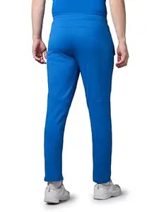 TECHNOSPORT Men Cricket Fan Slim Fit Trackpants Polyester Mid Rise Drawstring Track Pant for Men IPL Match Day Gym Workout Joggers Casual Stretch Sports Training