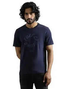 Royal Enfield Pure Cruising T-Shirt (Size: M)-TSS240068-NAVY