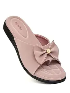 HEALTH FIT EXTRA SOFT Women's Comfortable Memory Foam Doctor Slippers/Flip-Flops|Fashionable Casual & Stylish|Lightweight & Breathable|Outdoor Synthetic Casual Chappals Sandals Ladies & Girls HF29