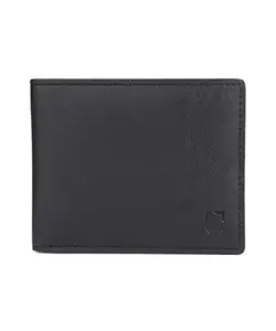 Urbano Fashion Men's Black Casual, Formal Leather Wallet-6 Card Slots (wallet-0013-black)