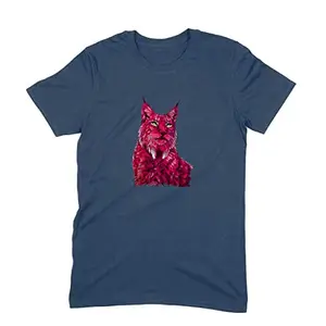 Round Neck T-Shirt (Men) - Roar of The Fuchsia Lion (10 Colours)