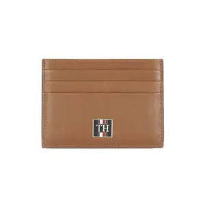 Tommy Hilfiger Calogero Men Leather Card Holder - Tan