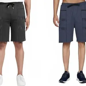 Versatile Men's Cotton Capri Shorts: Effortless Casual Chic Multicolour