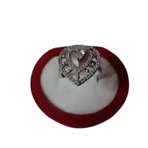 Classic Crystal Adjustable Ring for Women and Girls (KU-587)