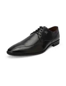 Louis Philippe Men Formal Black Leather Derby Euro- 44