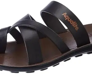 Aqualite Men PG-662-P Sandal, Brown/Tan, 9 UK/India
