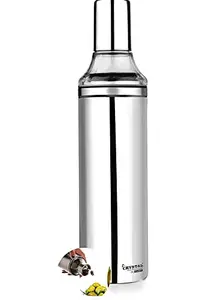 Sanman Oil Dispenser 1 Litre Steel Stainless, Cooking Oil Dispenser Bottle, Oil Container Steel with Nozzle, Dust & Leak Proof Oil Bottle for Kitchen, Oil Pot Pourer with Sharp Finish, Oil Cans