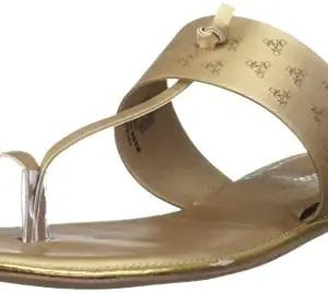 Bata Women's Zara Knot E Yellow Sandal-5 Kids UK (5618389)