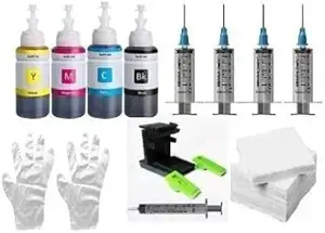 Refill Ink for HP DeskJet 2331 Compatible with HP Cartridge 805 803 680 678 818 802 901 703 704 46 21 22 27 28 5657 Full Set Black + Tri Color Combo Pack