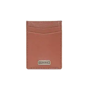 Spykar Men Tan Leather Money Clip