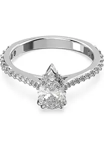 Swarovski MILLENIA ring: Ring Pear White/RHS 50 5642627 Brand, one size, Non-precious metals, No Gemstone