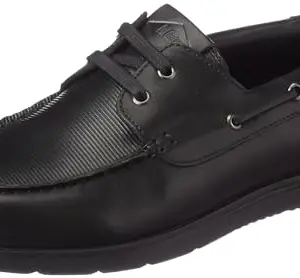 Lee Cooper Men's LC6022D Leather Formal Shoes_44 Black
