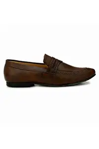 Mark's Club Men's Brown Synthetic Leather Loafer, UK 8