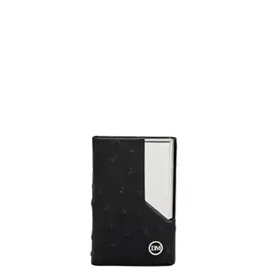 Da Milano Leather Card Holder for Men & for Women - Black (10315)