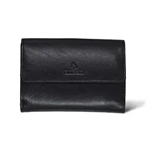 Biaggio Conciata Genuine Leather Wallet for Women Functional, Timeless Design, Black (B09NXYXL2Z)