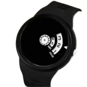 Black Analog Watch for Men Durable, Men's Fashion, Casual Design #7579