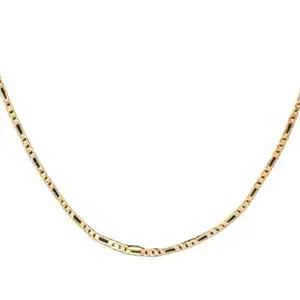 NisDeal Gold Plated Traditional Design Long Necklace/Chain 24" Fencing Type Spacial Gift For Men's & Women - 1pc