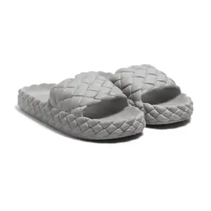 Slipper for Women and Girls Flip Flops Summer Anti Skid Soft Pvc Sole Slide Home Indoor Slippers for Bedroom chappal (Grey,5)