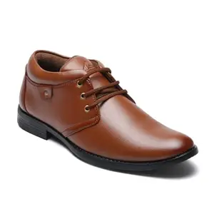 Club Style Oxford Formal Shoes | Elevate Your Style with Comfort and Elegance | Lace-Up Closure, Stylish | Perfect for Formal Wear, Business Casual, and Parties (TAN, UK Footwear Size System, Adult, Men, Numeric, Medium, 7)