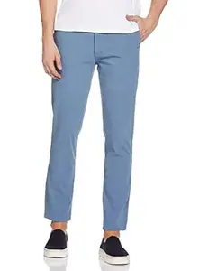The Indian Garage Co Men Slim Fit Solid Mid-Rise Stretchable Chinos