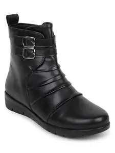 ELLE women Boots,Black,UK-8