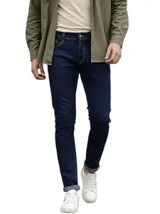 Urbano Fashion Men's Slim Fit Mid Rise Washed Jeans Stretchable