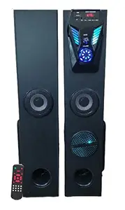 Mintronics Pankh Model 24 inch Height Double Home DJ Tower Bluetooth/fm/aux